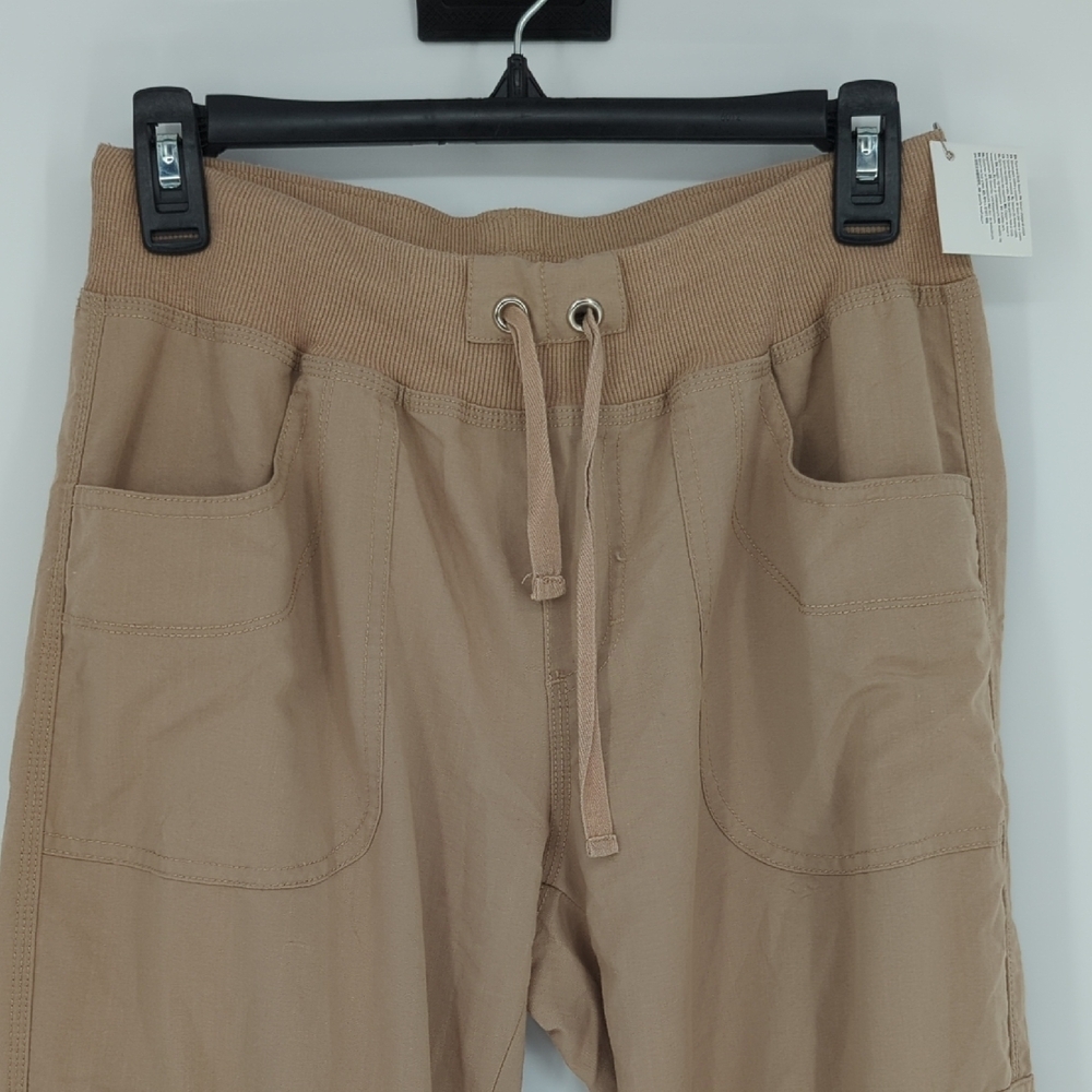 19979 Mofiz Cargo Track Jogger Capri Pant Tan size Medium y2k casual travel - Picture 5 of 10